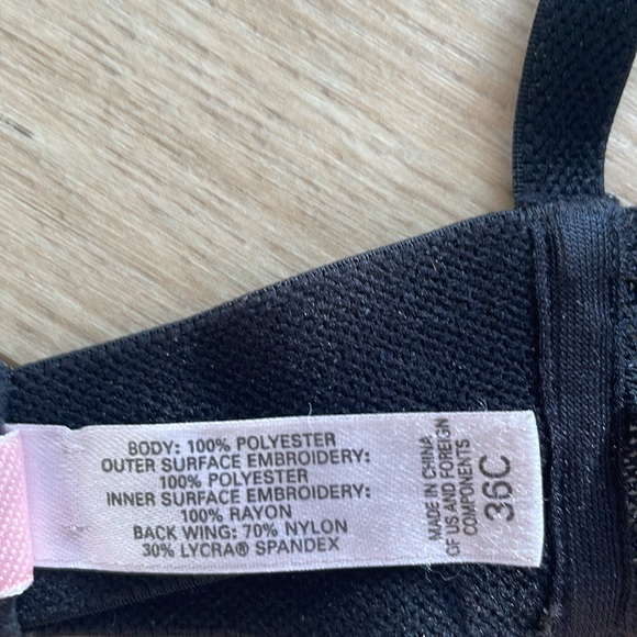 Victorias Secret Bra Nude with Black overlay - Picture 6 of 10